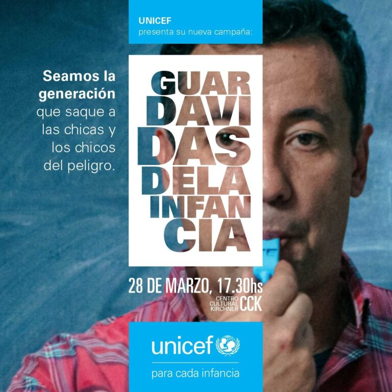 UNICEF lanzó la campaña Guardavidas De La Infancia